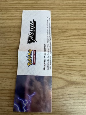 Pokemon TCG V Battle Deck Game Instruction Book Guide Insert