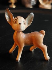 Vintage Small Ceramic Porcelain Deer  BOBBLE HEAD Western Germany 3323 Very Rare