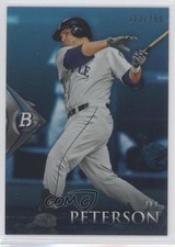 2014 Bowman Platinum Chrome Prospects Sapphire 112/199 DJ Peterson #BPCP62 1s8