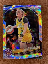 2025 Panini Prizm WNBA Cracked Ice Prizm #132 Julie Vanloo Los Angeles Sparks