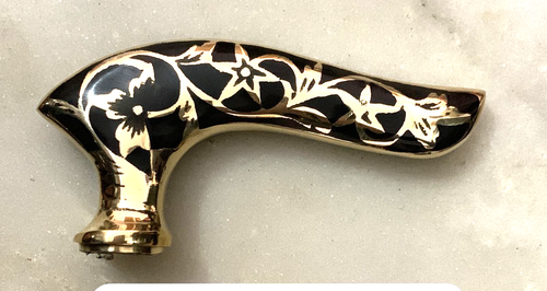 Vitorian Style Brass Walking Stick Vintage Style Handle Only - Picture 3 of 3