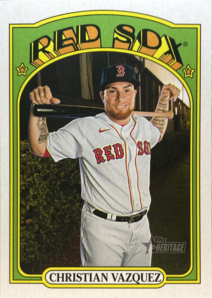 Christian Vazquez trading card