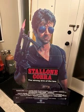 1986 Cobra Stallone Warner Bros Home Video Standee w/ box