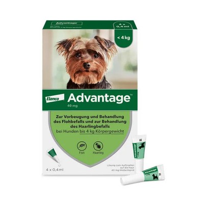 Advantage 40 Lösung F.hunde Bis 4 kg 4St - PZN 8613305