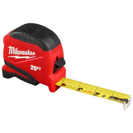 Milwaukee Tool 48-22-1725 25Ft Compact Tape Measure