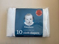 Gerber Prefold Birdseye 3-ply Cloth Diapers NEW in Package
