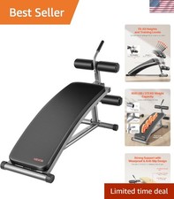 Multi-Functional Decline Ab Bench with Reverse Crunch Handle - 600 lbs Capacity