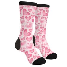 Novelty Fun Crew Socks Fashion Comfortable Men And Women Crazy Dress 1 Black