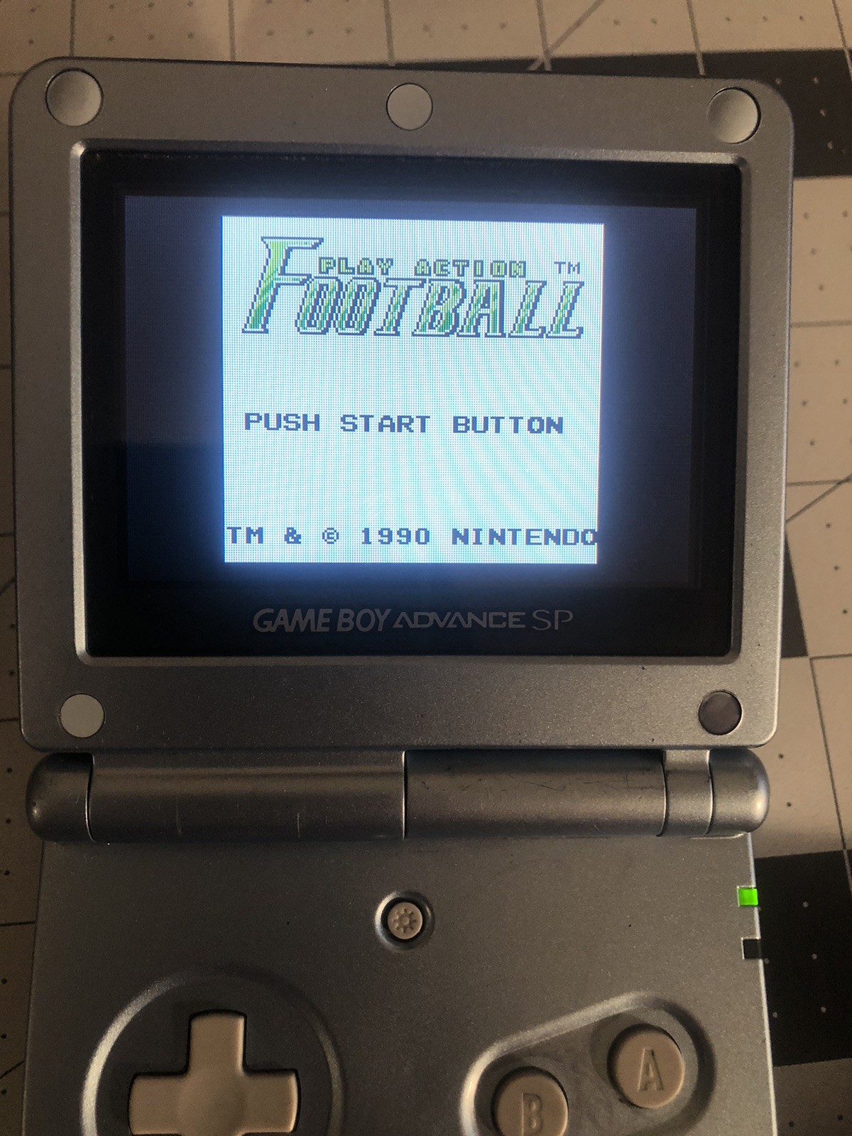 Nintendo Game Boy Advance SP Handheld Console Pearl Blue AGS-101 Bundle ...