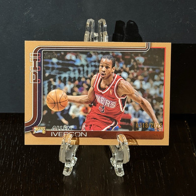 Topps 2025-26 Allen Iverson Philadelphia 76ers Gold /2025 #253
