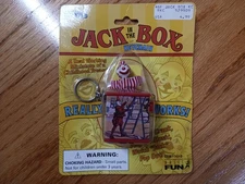 Basic Fun Jack in the Box Keychain Works Miniature NEW Sealed