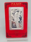 2022 Lunar Calendar Series Tiger 1 oz 999 Silver PAMP Bar