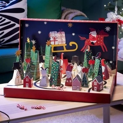 IKEA Vinterfint Advent Calendar Christmas Village Buildings Sealed