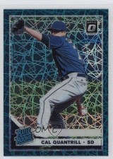 2019 Donruss Optic Rated Rookies Teal Velocity Prizm /35 Cal Quantrill #91 8mm