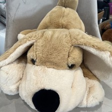 FAO Schwarz Patrick Pup Plush Dog Large 20" Stuffed Animal Tan