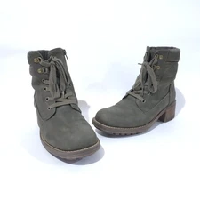 Womens Crown Vintage Marley Bootie Boots - Forest Green Sz 7.5