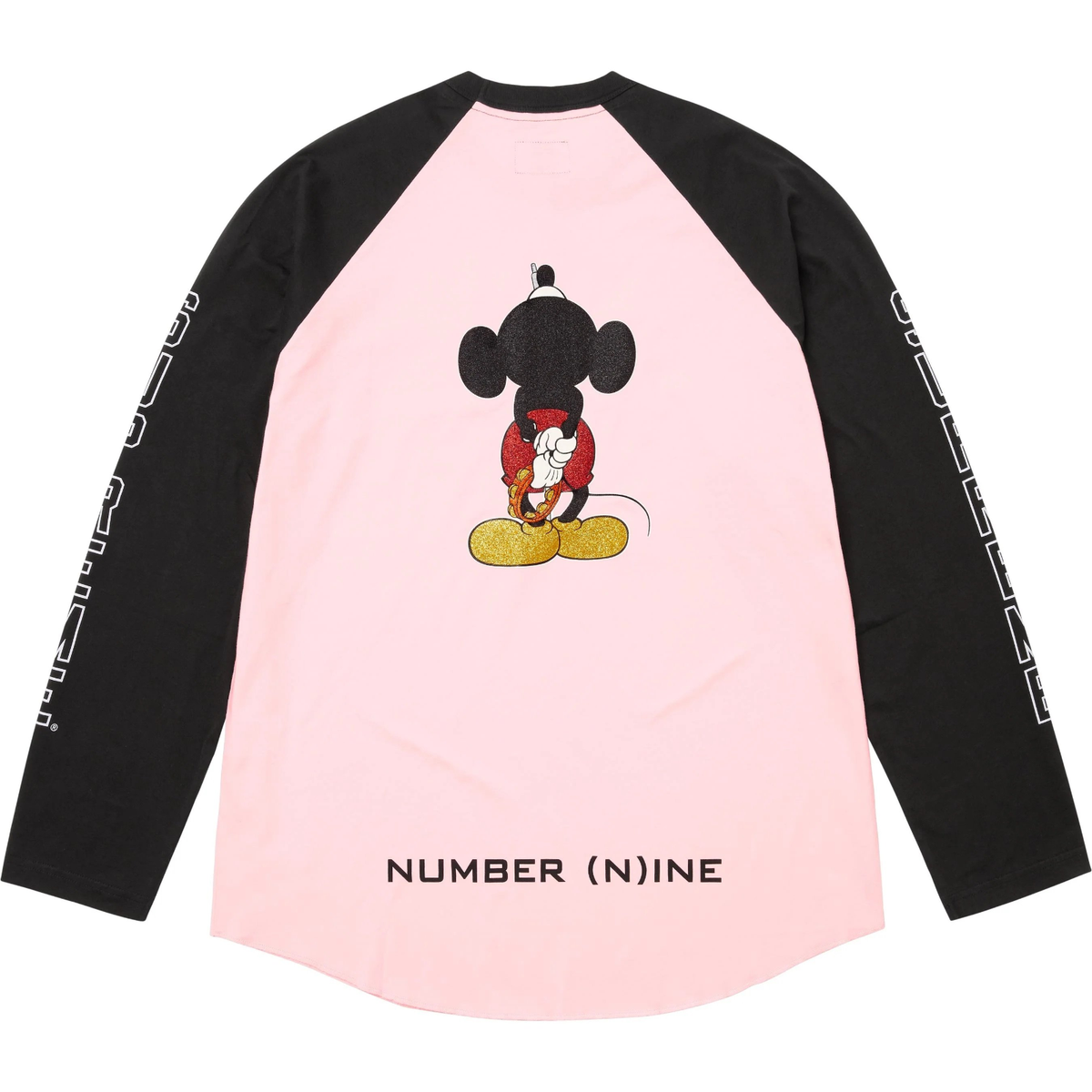 Supreme x Number (N)ine x Mickey Mouse Raglan L/S Top 2colors FW25