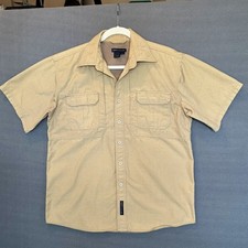 511 Tactical Shirt Mens L Taclite Pro Ripstop Vented Utility Pockets Tan Khaki