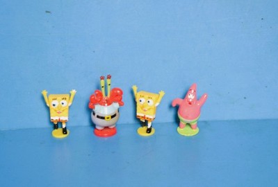 Konvolut 4 x div. Spongebob Schwammkopf Figuren Viacom 2005
