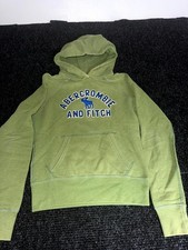 Authentic Vintage Abercrombie Fitch Cropped Hoodie Womens Medium Green Cotton