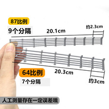 Diorama 1:64/87 City Highway Fence Guardrail Scene Model Sand Table Accessories