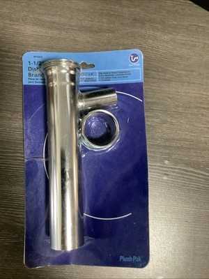 PP142C 1-1/2-in x 8-in L 3/4-in (7/8-in OD Branch) Dishwater Tailpiece NOS