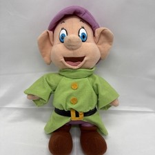 Mattel Disney DOPEY Plush 1993 12" Vtg Snow White  Seven Dwarves Stuffed Doll