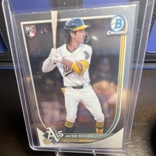 Topps 2025 Bowman Chrome Rookie Base Jacob Wilson #1 Oakland Athletics Card
