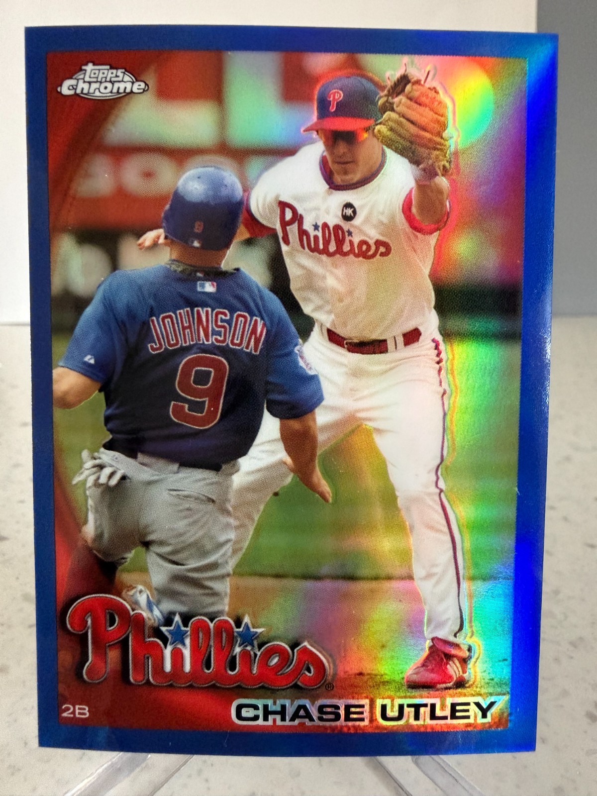 2010 Topps Chrome - Chase Utley #86 Blue Refractor /199