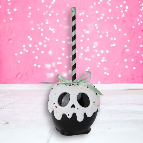 9" Black Candy Apple Halloween Decor NEW 2025 - Picture 1 of 1