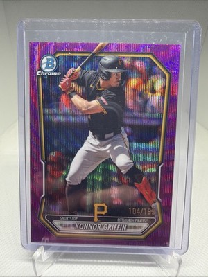 2026 Bowman Chrome Konnor Griffin Fuchsia Wave Refractor Prospect /199 Pirates