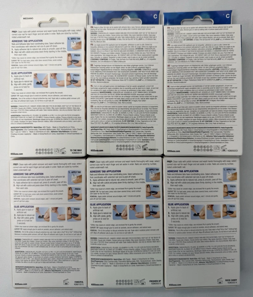 KISS GEL 幻想指甲包 X6 中号长度准备穿节日圣诞节 — 第 2/4 张图片