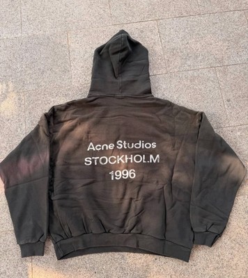 Acne Studios Stockholm 1996 Hoodie Black Oversized Pullover Streetwear