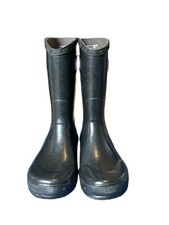 Bogs Kids Rain Boots Black US 6 EU 39 Rubber Pull-On Mid-Calf 71325-007