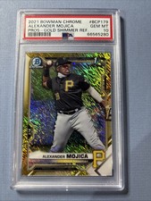 2021 Bowman Chrome Alexander Mojica Gold Shimmer 30/50 PSA 10! Pirates