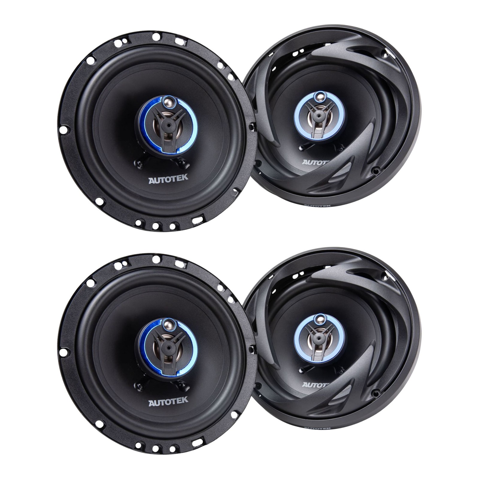 Autotek Street Machine 6.5" 3-Way Car Audio Universal Coaxia