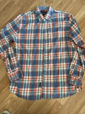 Crown & Ivy Classic Shirt for Men Long Sleeve Button Up Sz. L