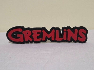 Gremlins 3D Printed Movie Title Sign Decor. 1.5''x7.5''. Horror.