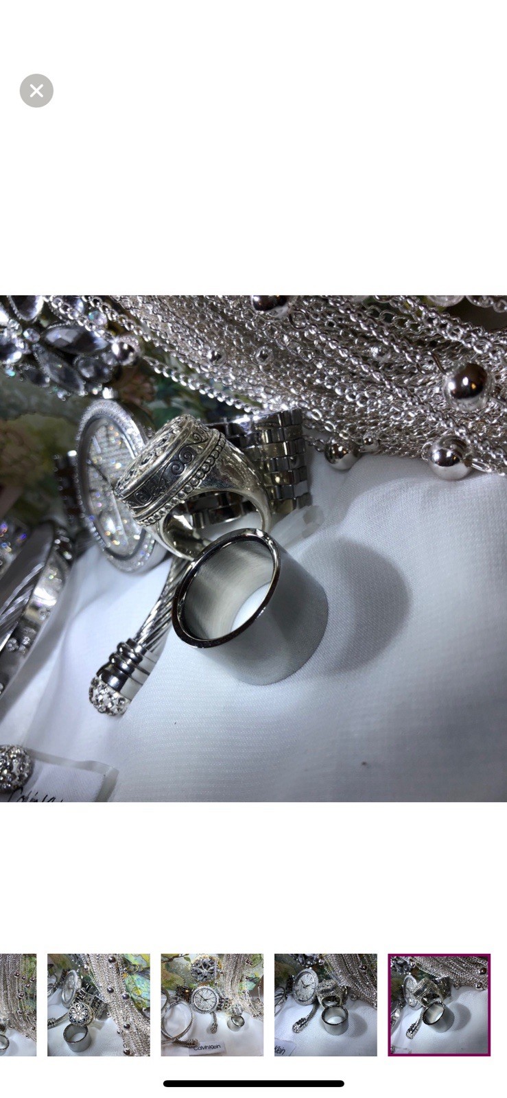 Brighton Silver Doom Design Ring - image 10