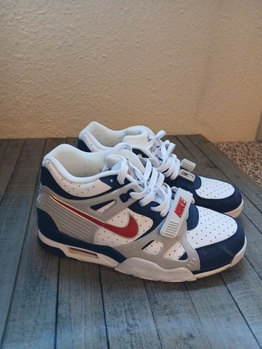 Nike Air Trainer 3 SC Herren 9,5 Midnight White Navy University Red CN0923-400