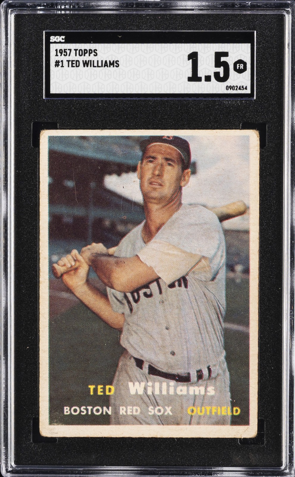 1957 TOPPS #1 TED WILLIAMS SGC 1.5