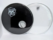 SJC Bass Drum Heads - Set of 2 - 22" - Resonant and Batter Head