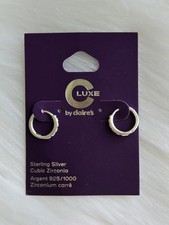 Image of S925 Sterling Silver Hoop Earrings