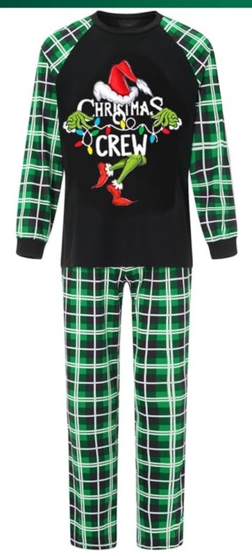 NWOT Women’s Christmas Pajamas Sz 3XL “Christmas Crew” Grinch 