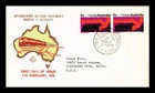 Dr Jim Stamps Australia Standard Gauge Railway Perth Sydney Pair First Day Cover