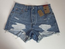 Levi's 501 Original High Rise Jean Shorts Women's Size 28 100 Cotton New
