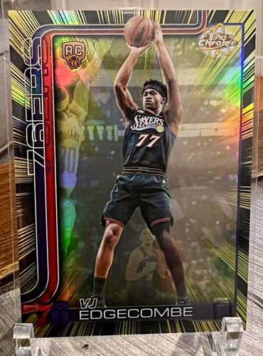 Topps Chrome 2025-26 Radiating Rookies VJ Edgecombe #RR-3 (RC) 76ers
