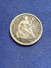 1872 Seated Liberty Silver Half Dime
