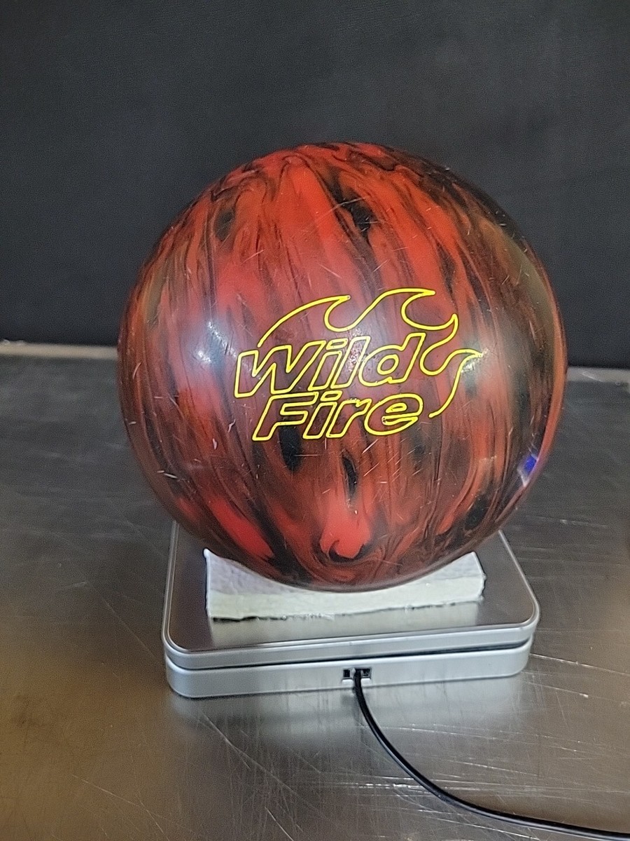 Vintage Brunswick Wild Fire 11 LB 13.9oz Bowling Ball Red Black | eBay