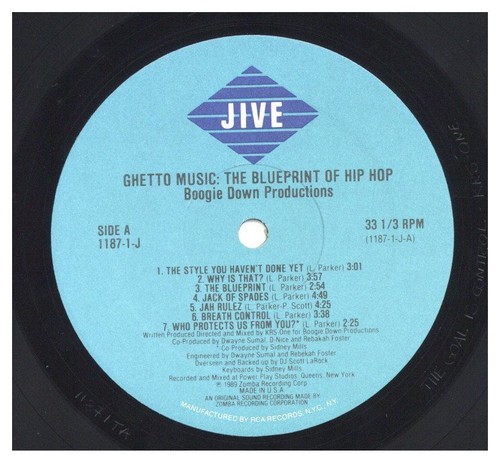 Boogie Down Productions - Ghettomusik Blaupause von... '89 LP US ORG! Sehr guter Zustand/Sehr guter Zustand + - Bild 6 von 6